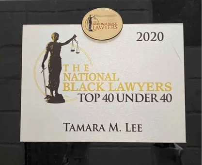 The national black lawyers, 40 under 40 Tamara M. Lee